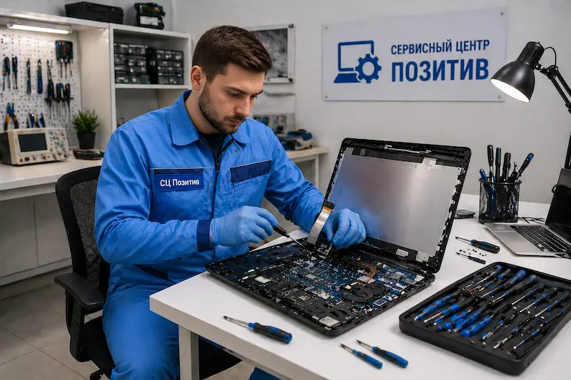 Замена шлейфа матрицы ноутбука в Щёлково