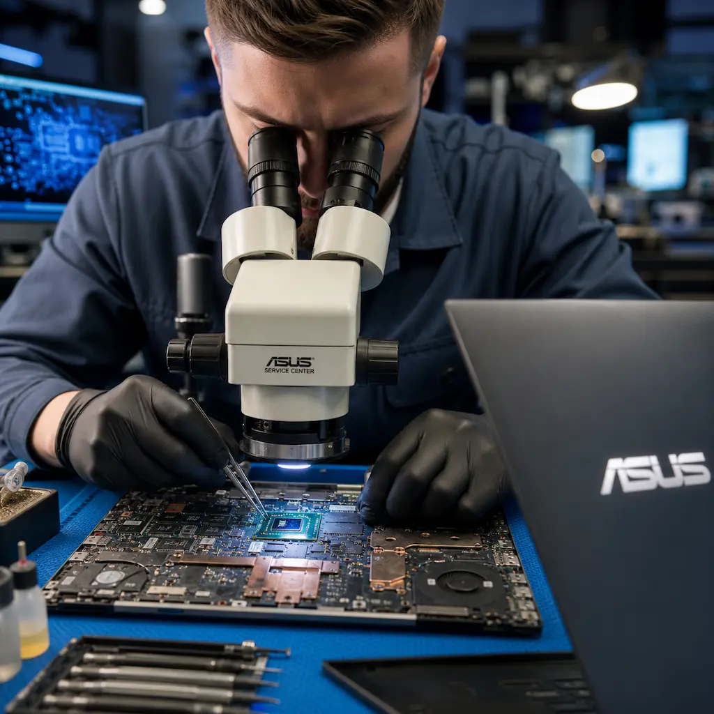 Замена видеокарты ноутбука Asus в Щёлково