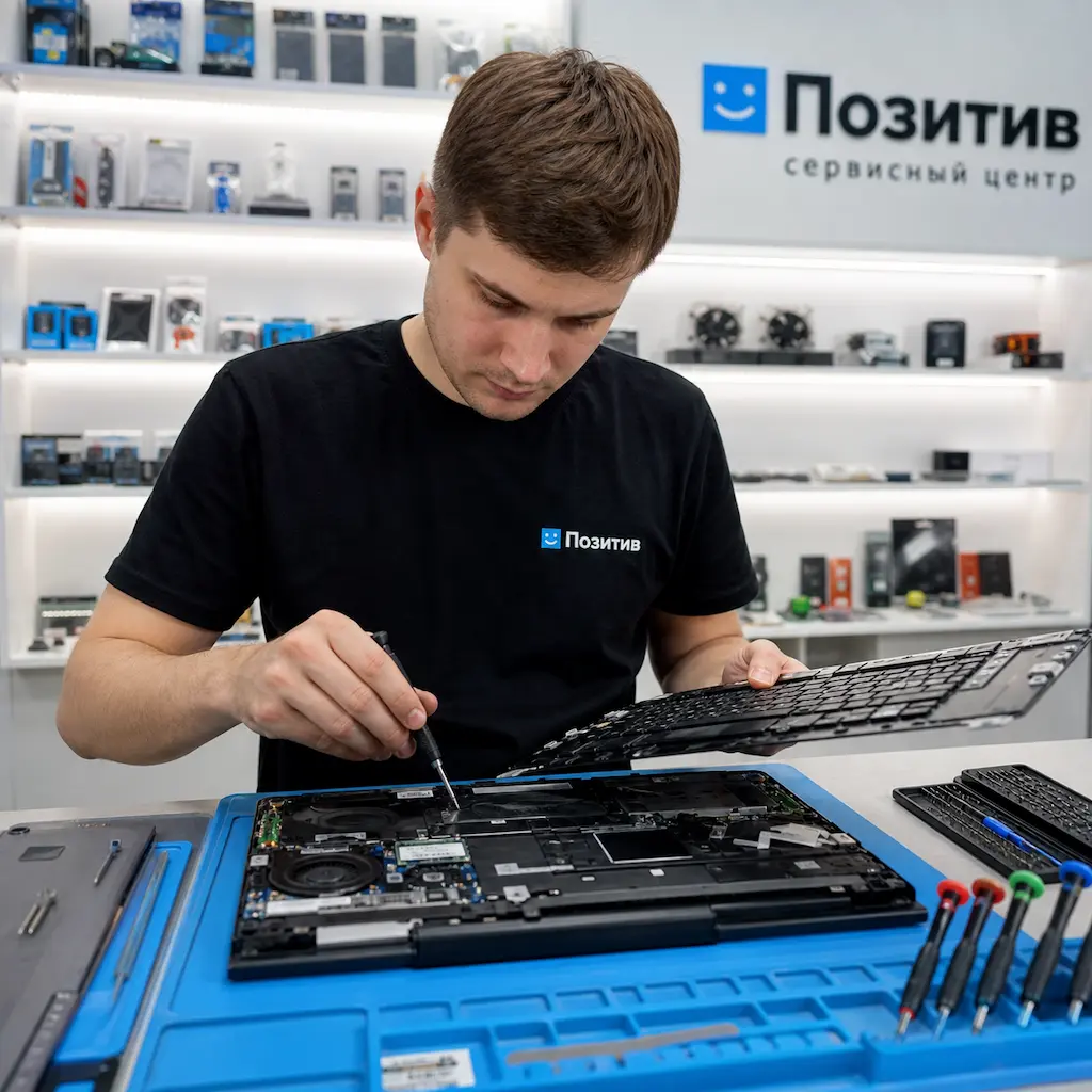 заменить клавиатуру на ноутбуке Samsung в Щёлково
