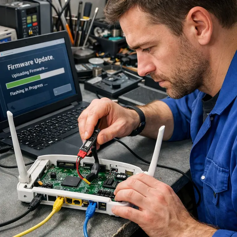 Обновление прошивки роутера в Щёлково