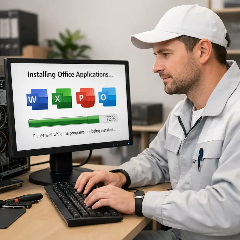 установка офисных программ на компьютер в Щёлково
