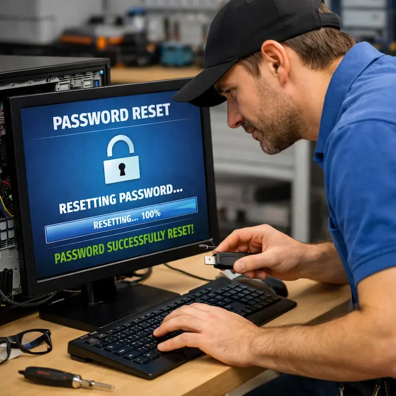 Сброс пароля от компьютера в Щёлково