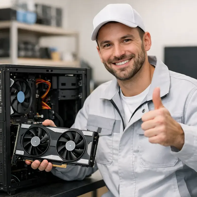 установка видеокарты на ПК в Щёлково