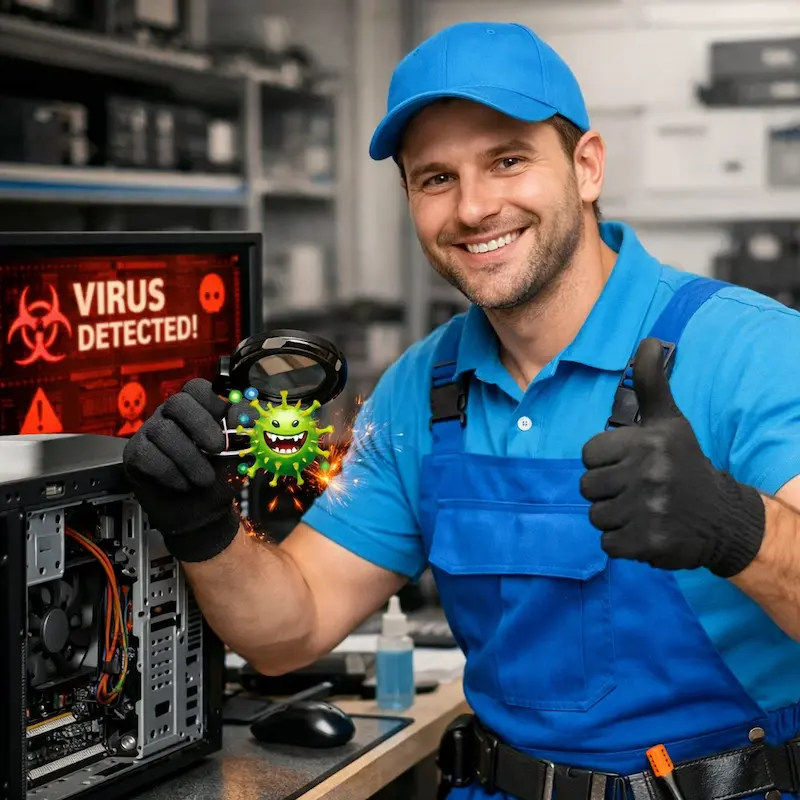 Удаление вирусов с компьютера в Щёлково